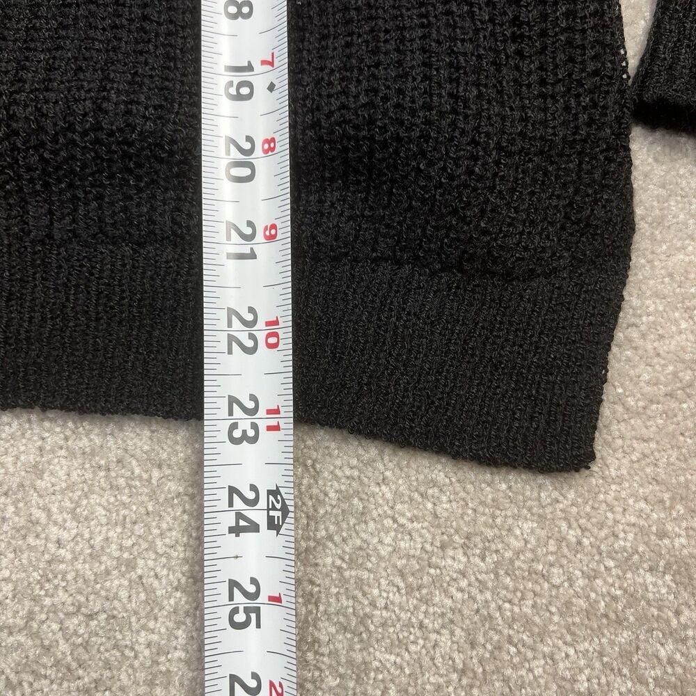 Blu Pepper Day to Day Ruffle Sweater Womens Large L Black - Picture 4 of 6